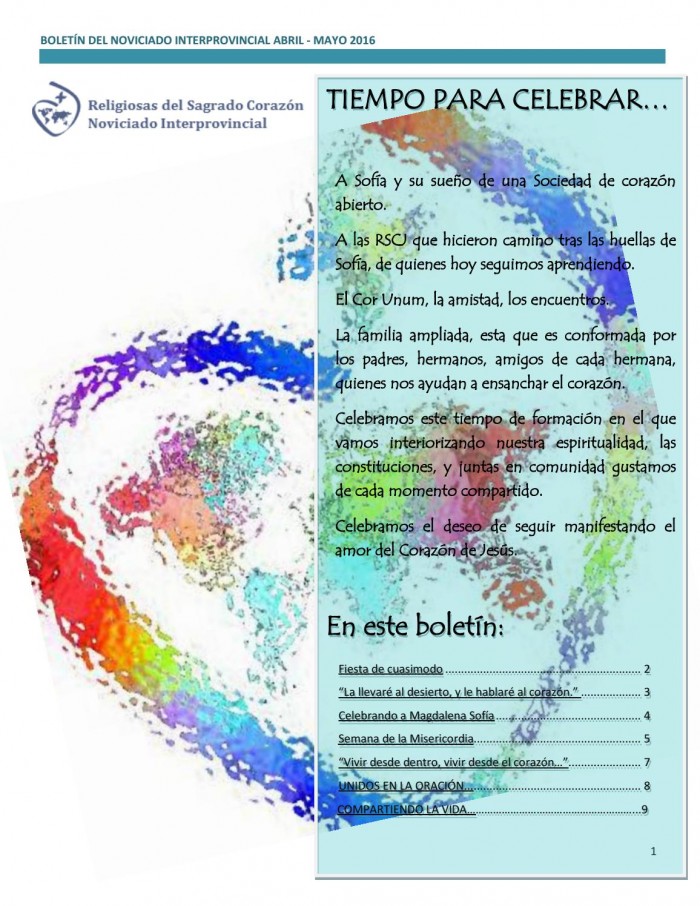 Boletín del Noviciado Interprovincial